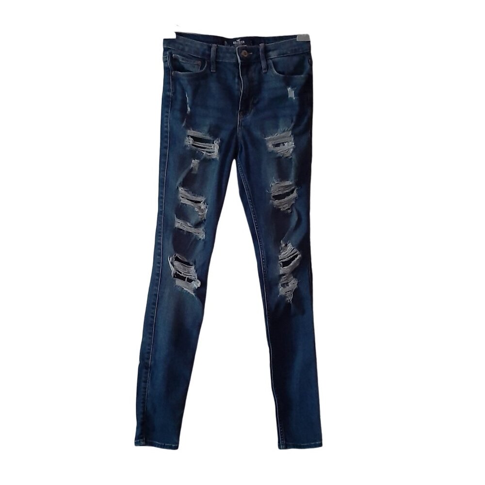 Girl's Hollister High-Rise Super Skinny Blue Jeans- Size 27W x 30L